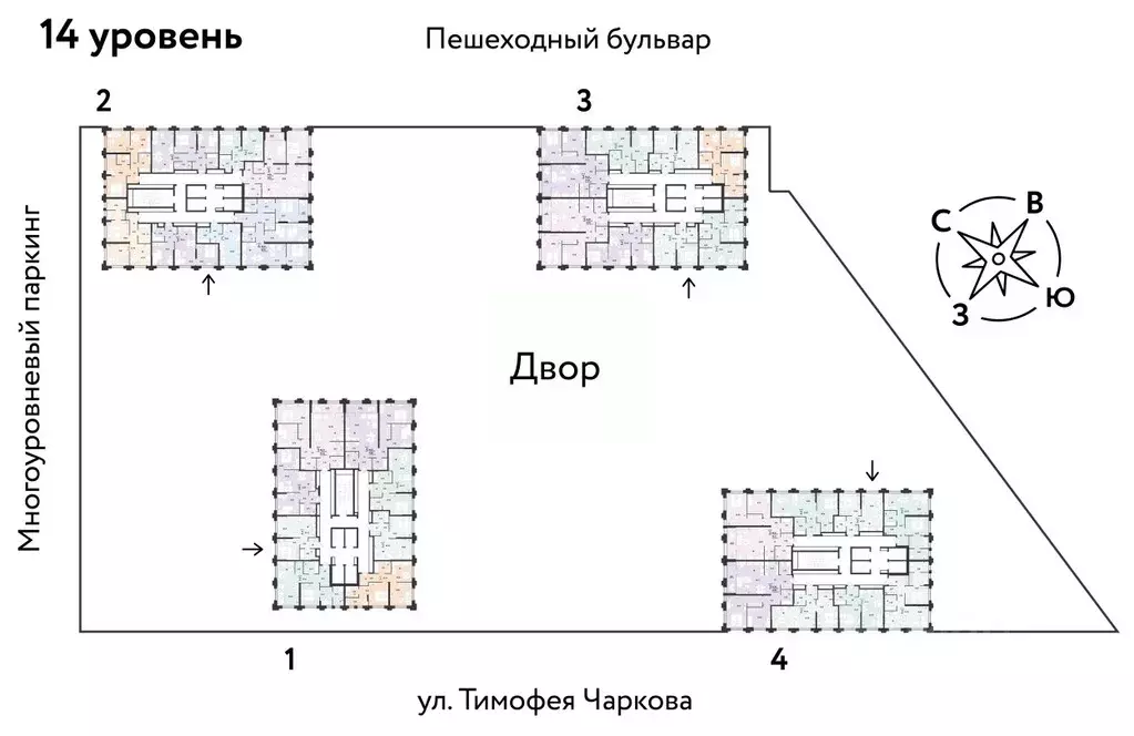4-к кв. Тюменская область, Тюмень ул. Тимофея Чаркова, 93 (99.39 м) - Фото 1