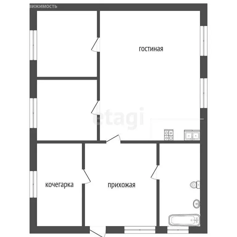 Дом в Ялуторовск, улица Лермонтова (71 м) - Фото 2