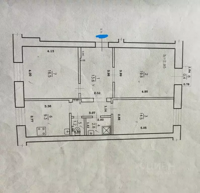 3-к кв. Забайкальский край, Чита 4-я Малая ул., 2 (78.0 м) - Фото 2
