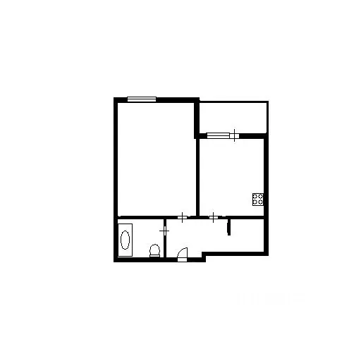 1-к кв. Новосибирская область, Новосибирск ул. Краузе, 21/1 (42.2 м) - Фото 1
