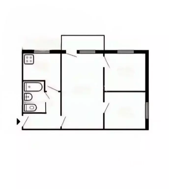 3-к кв. Рязанская область, Рязань ул. Пушкина, 39 (47.4 м) - Фото 2