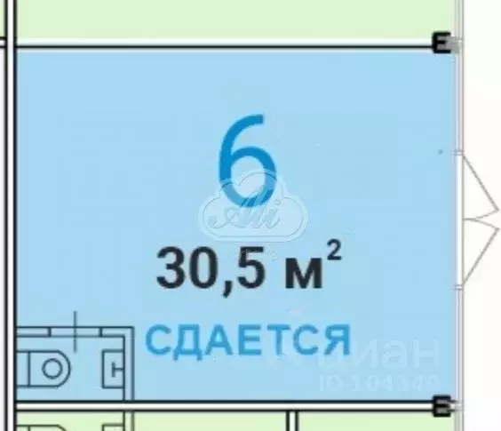 Помещение свободного назначения в Москва Тушинская ул., 24С15 (31 м) - Фото 1