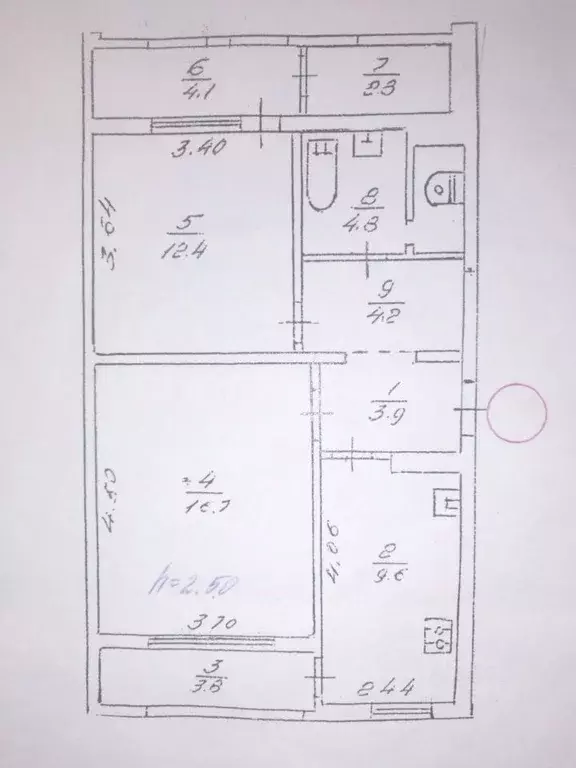 2-к кв. Севастополь ул. Астана Кесаева, 5/11 (62.3 м) - Фото 1