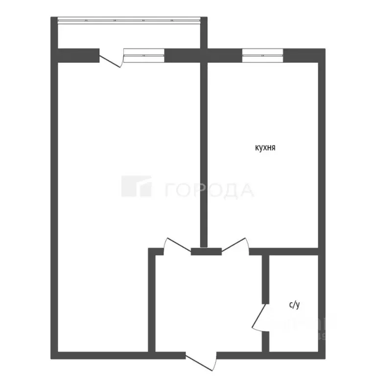 1-к кв. Алтайский край, Новоалтайск Строительная ул., 4 (31.0 м) - Фото 1