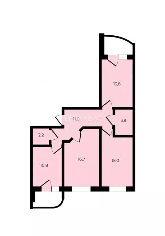 3-к кв. Московская область, Мытищи ул. Воронина, 16а (73.0 м) - Фото 2