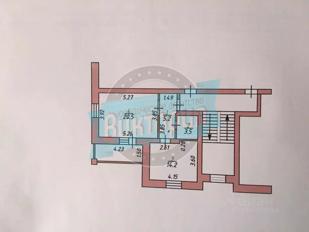 1-к кв. Орловская область, Мценск ул. Карла Маркса, 57А (43.4 м) - Фото 2