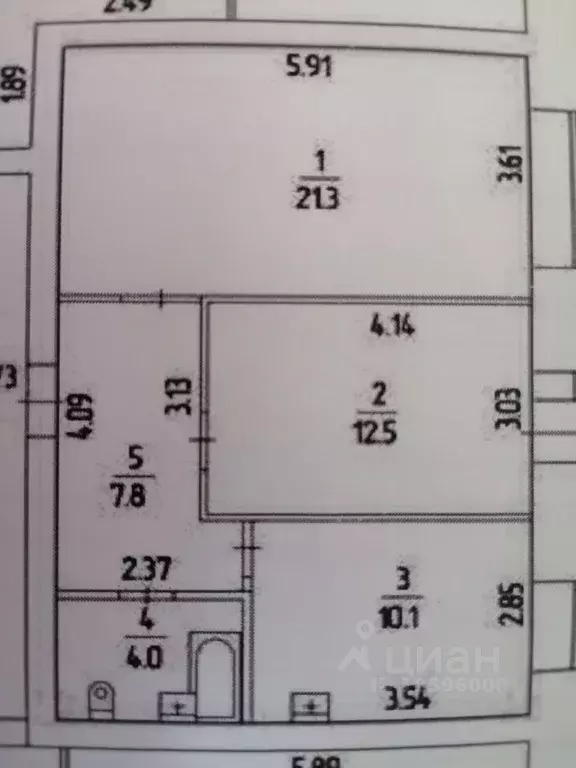 2-к кв. Пермский край, Пермь Красногвардейская ул., 2 (55.6 м) - Фото 2