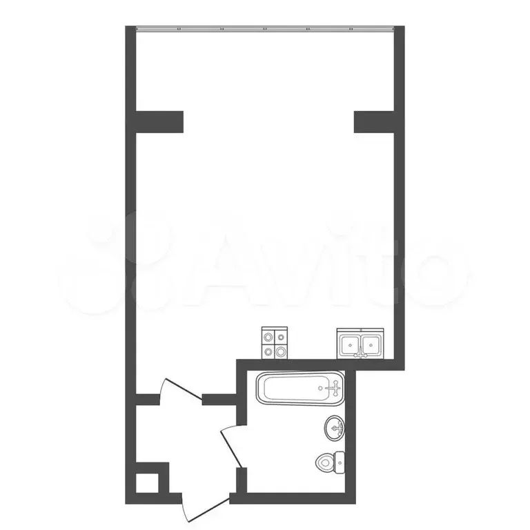 Квартира-студия, 21 м, 1/8 эт. - Фото 0