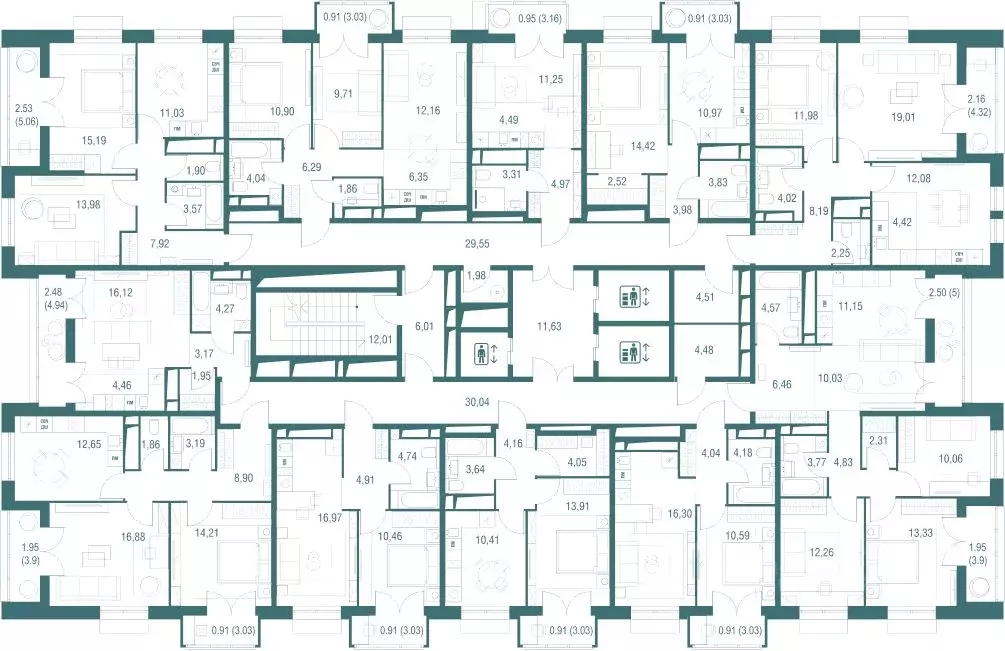 Студия Московская область, Одинцово Одинбург жилой комплекс, 4Б (24.97 ... - Фото 2