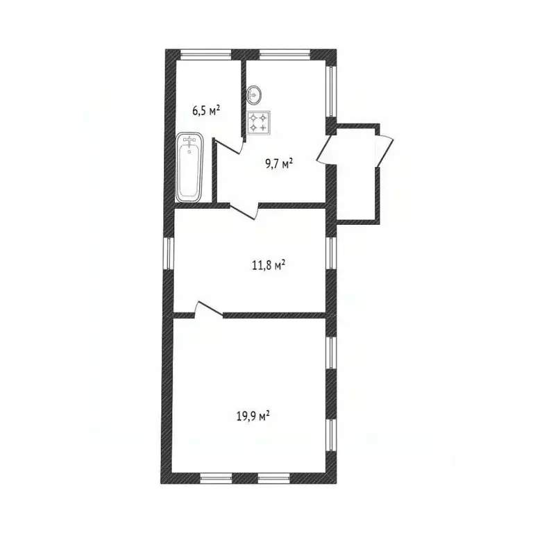 Дом в Брянская область, Брянск Белобережская ул. (96 м) - Фото 1