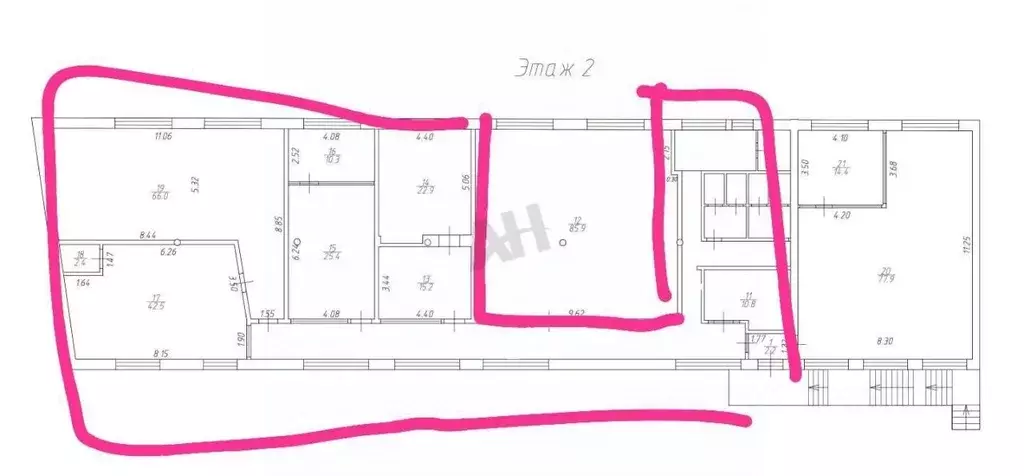 Помещение свободного назначения в Москва Бауманская ул., 11С1 (380 м) - Фото 2