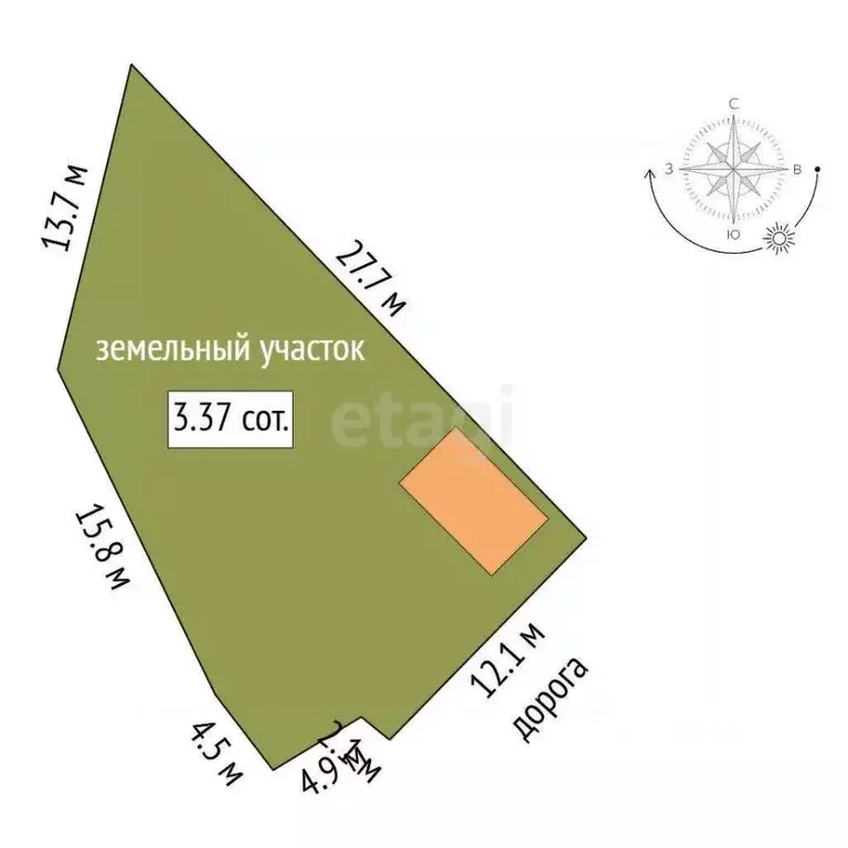 Участок в Саха (Якутия), Якутск Кольцевая ул. (337.0 сот.) - Фото 2