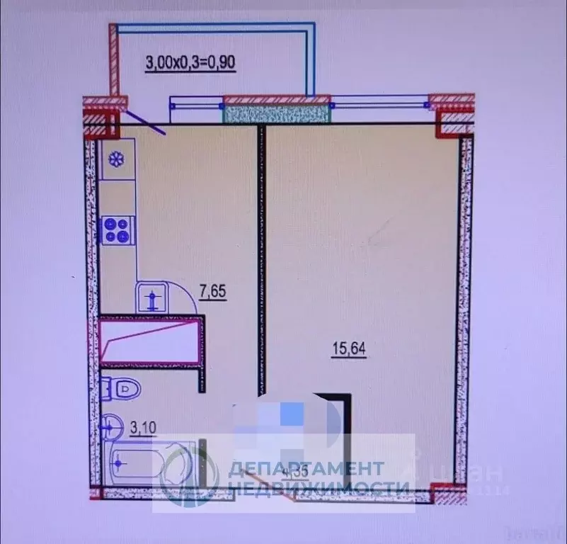 1-к кв. Краснодарский край, Краснодар Имени Петра Метальникова мкр, ... - Фото 1