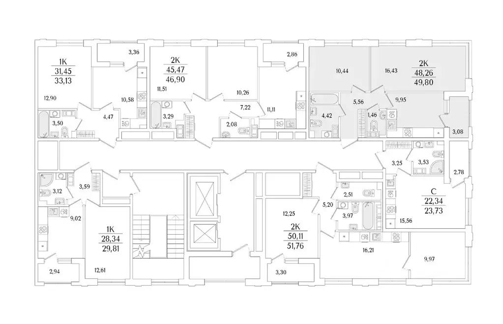 2-к кв. Санкт-Петербург ул. Фучика, 12к2Г1 (49.8 м) - Фото 1