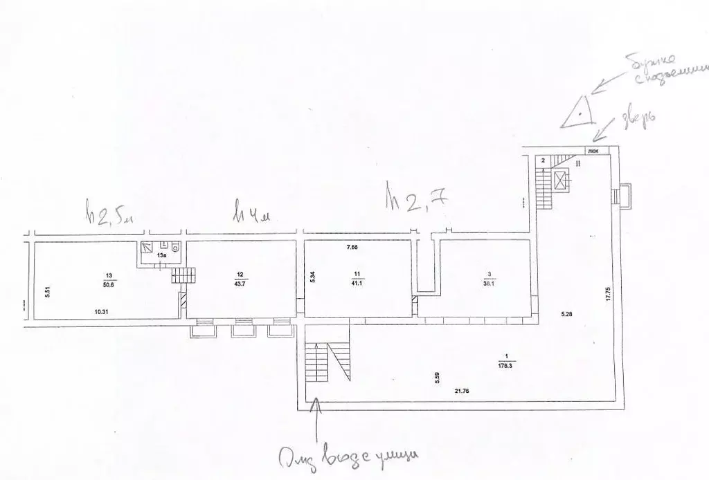 Помещение свободного назначения в Москва ул. Шаболовка, 25К2 (707 м) - Фото 2