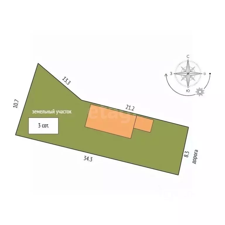 Дом в Крым, Сакский район, с. Уютное ул. Приморская, 12 (179 м) - Фото 2