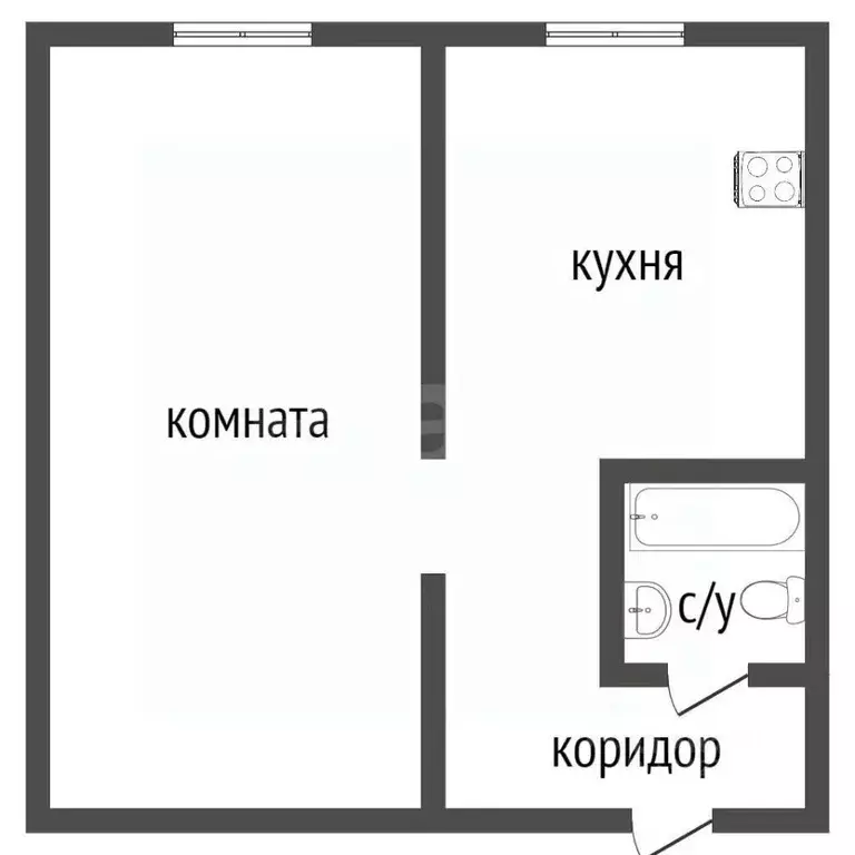 1-к кв. Курганская область, Курган ул. Коли Мяготина, 61 (30.0 м) - Фото 1