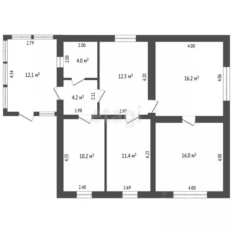 Дом в Мордовия, Кадошкино рп ул. Болдина, 35 (87 м) - Фото 1