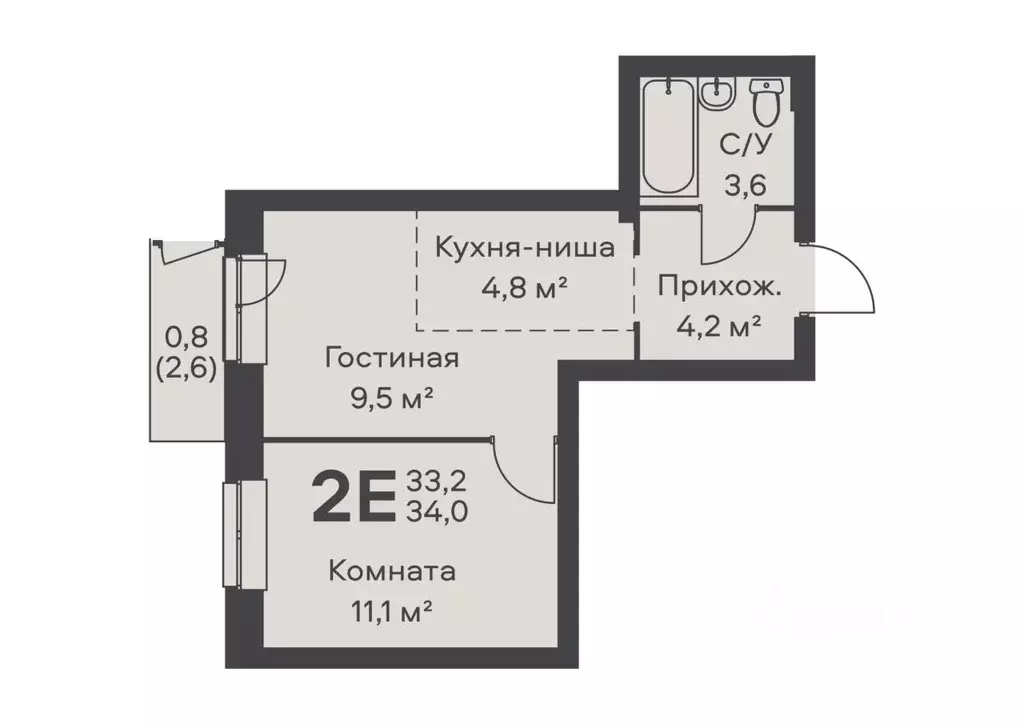 2-к кв. Пермский край, Пермь Гайва мкр, Альфа Дом на Гайве жилой ... - Фото 0