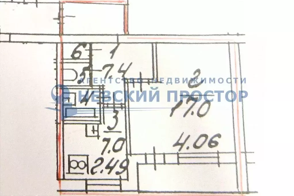 1-к кв. Санкт-Петербург просп. Наставников, 20К2 (35.4 м) - Фото 1