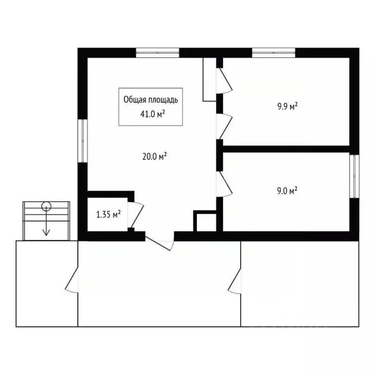 Дом в Алтай, Горно-Алтайск Снежная ул., 5 (41 м) - Фото 2