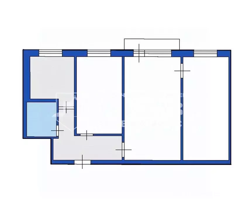 3-к кв. Кемеровская область, Междуреченск просп. 50 лет Комсомола, 58 ... - Фото 2