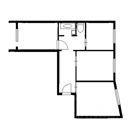 3-к кв. Челябинская область, Челябинск Комсомольский просп., 47 (73.0 ... - Фото 2
