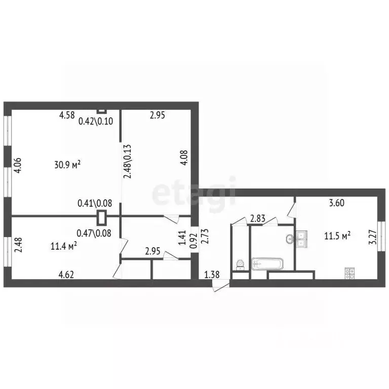 2-к кв. Санкт-Петербург 9-я Васильевского острова линия, 16 (72.0 м) - Фото 2