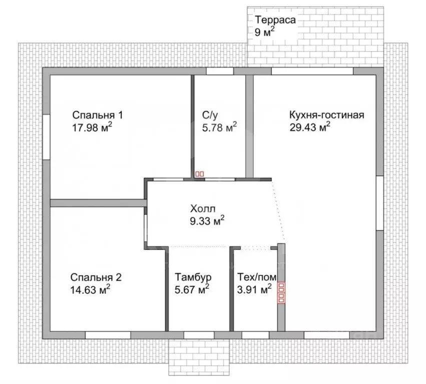 Дом в Калининградская область, Гурьевский муниципальный округ, пос. ... - Фото 2
