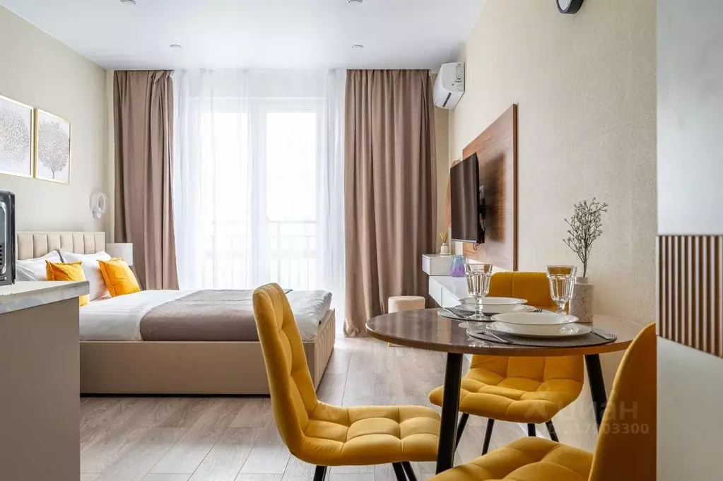 Студия Краснодарский край, Сочи ул. Искры, 88к3 (27.0 м) - Фото 0
