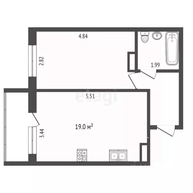 1-к кв. Мордовия, Саранск ул. Тани Бибиной, 1/4 (40.0 м) - Фото 1