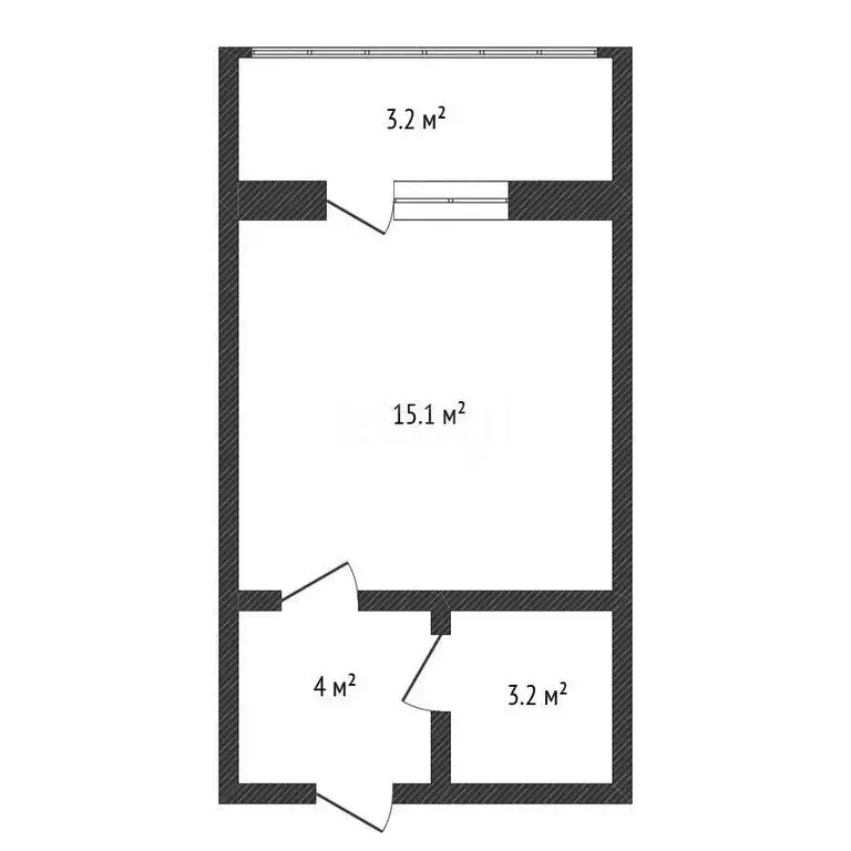 Квартира-студия: Балахна, улица Чапаева, 6 (26 м) - Фото 2