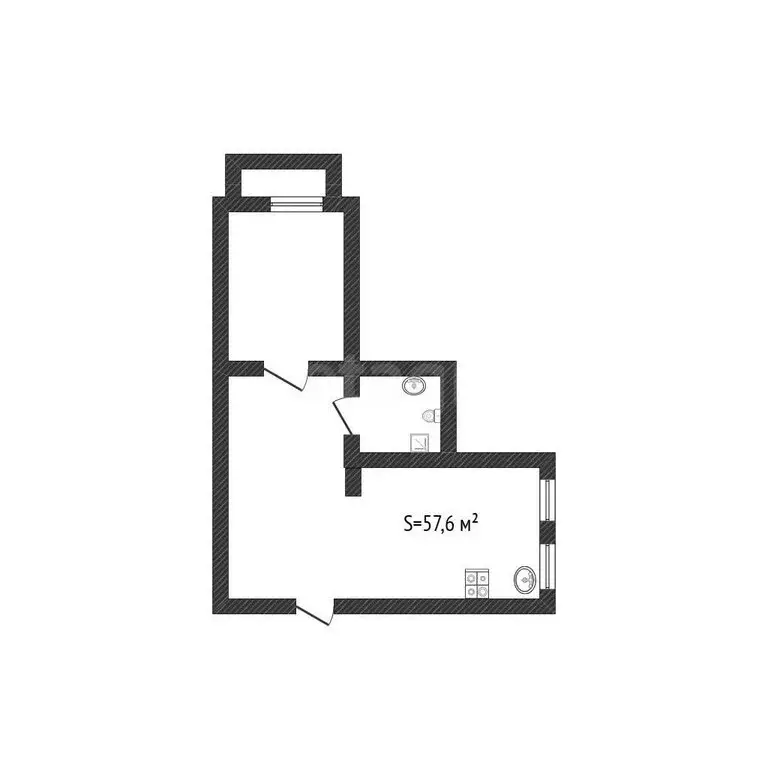 2-комнатная квартира: Бийск, улица Михаила Митрофанова, 2/3 (57.6 м) - Фото 1