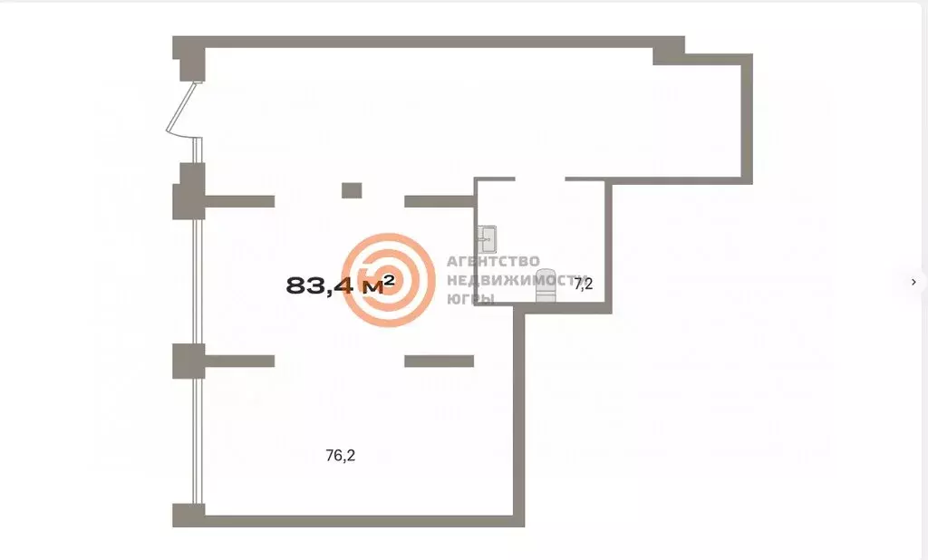 Помещение свободного назначения (83.4 м) - Фото 1