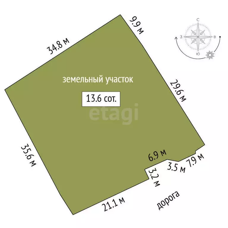 Участок в Тюменский район, деревня Дербыши (15 м) - Фото 0