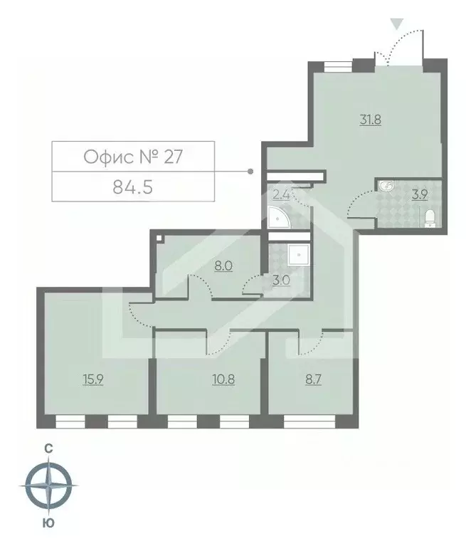 Помещение свободного назначения в Москва 2-й этап тер., Лучи жилой ... - Фото 2