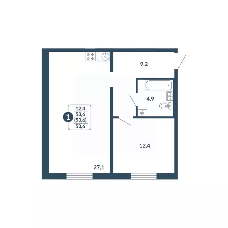 1-к кв. Кировская область, Киров Скандинавия жилой комплекс (53.6 м) - Фото 0
