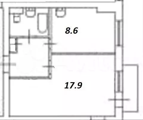 1-к. квартира, 35 м, 5/9 эт. - Фото 0