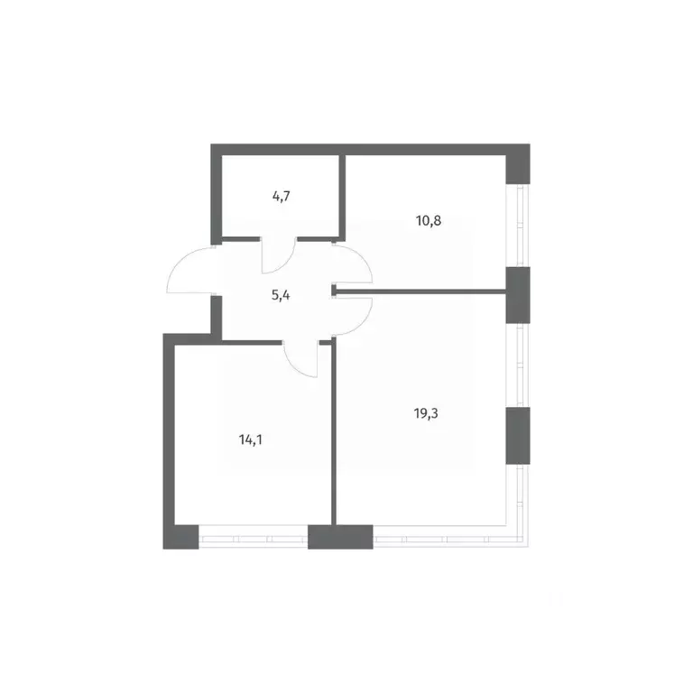 2-к кв. Ленинградская область, Ломоносовский район, Аннинское ... - Фото 1