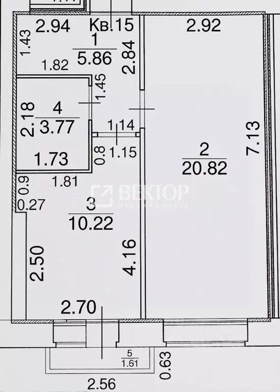 1-к кв. Костромская область, Кострома ул. Голубкова, 6Б (41.0 м) - Фото 2