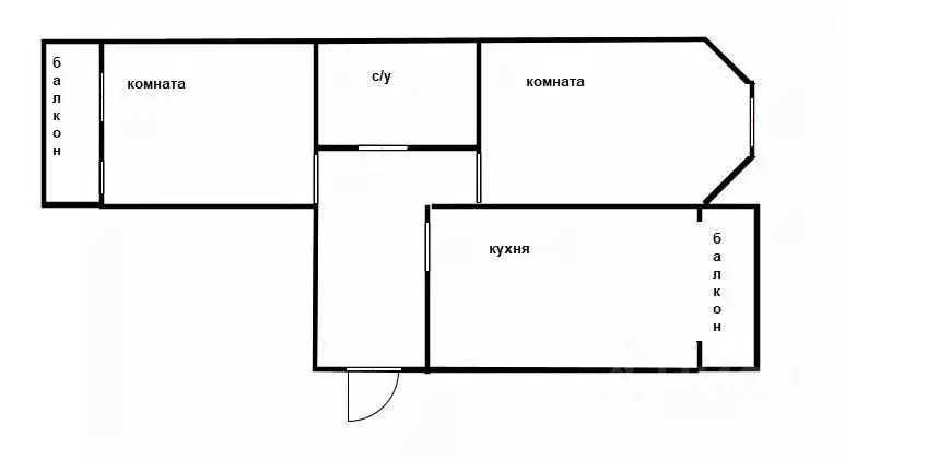 2-к кв. Приморский край, Уссурийск ул. Ермакова, 57 (55.0 м) - Фото 1