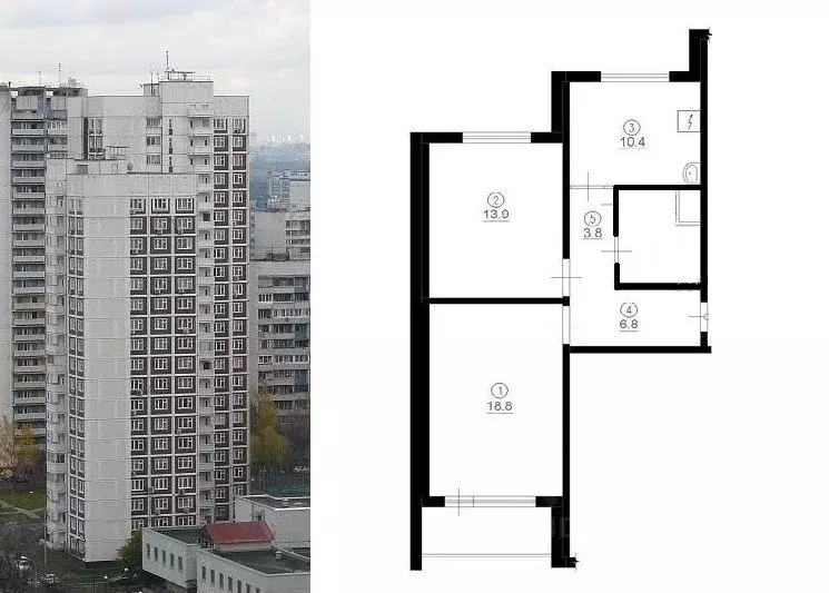 2-к кв. Москва Строгинский бул., 4 (59.0 м) - Фото 0