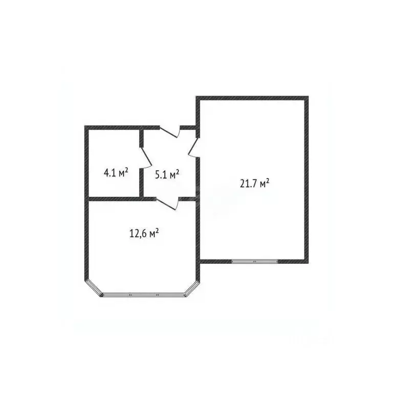 1-к кв. Адыгея, Тахтамукайский район, Яблоновский пгт Космическая ул., ... - Фото 2