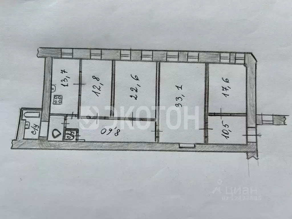 3-к кв. Санкт-Петербург Большая Московская ул., 1-3 (134.3 м) - Фото 1