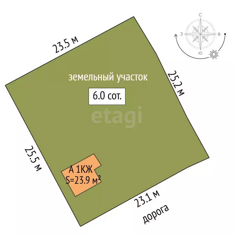 Дом в Тюмень, СНТ Тополя, 17-я улица (23.9 м) - Фото 1