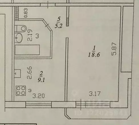 1-к кв. Архангельская область, Архангельск Первомайская ул., 8 (36.5 ... - Фото 1