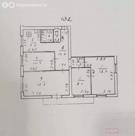 4-комнатная квартира: Новороссийск, улица Куникова, 19 (75.5 м) - Фото 1