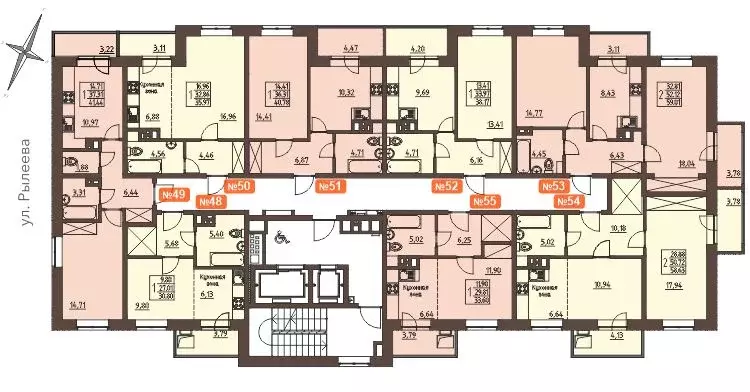2-к кв. Иркутская область, Иркутск ул. Рылеева, 3 (58.3 м) - Фото 1