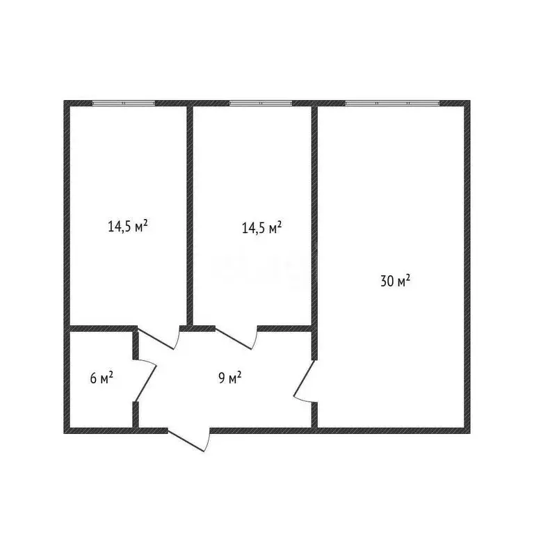 2-комнатная квартира: Махачкала, Халимбекаульская улица, 33Бк2 (75 м) - Фото 1