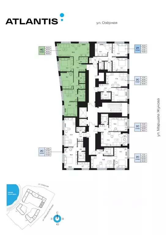 4-к кв. Башкортостан, Уфа Сипайлово жилрайон, Атлантис жилой комплекс ... - Фото 2